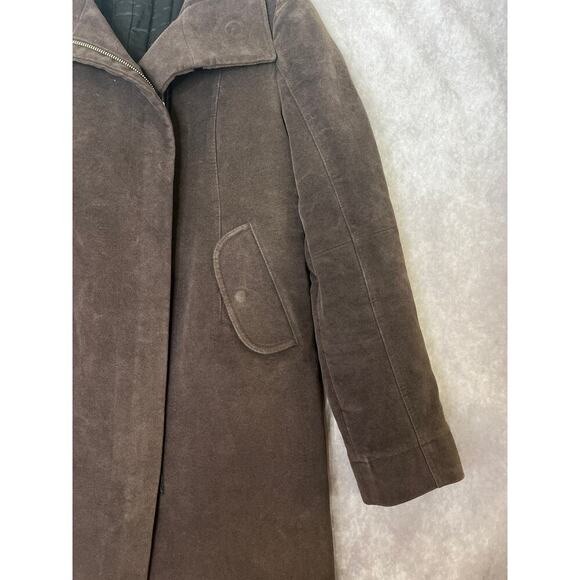 Costume National Italy Brown Cotton Quilted size 44EU Coat Winter Gilmore Girls - Picture 8 of 15